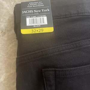 Jachs Men’s 5 Pocket Pant Black Size 32x29 Stretch Fabric Flex Waistband